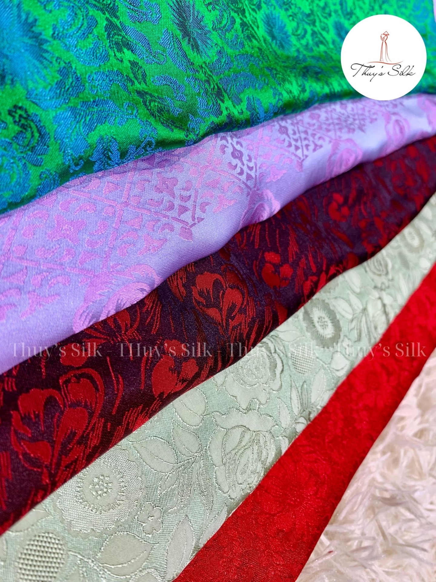 Vải lụa tơ tằm Thuy's Silk - Vải lụa may áo dài cao cấp