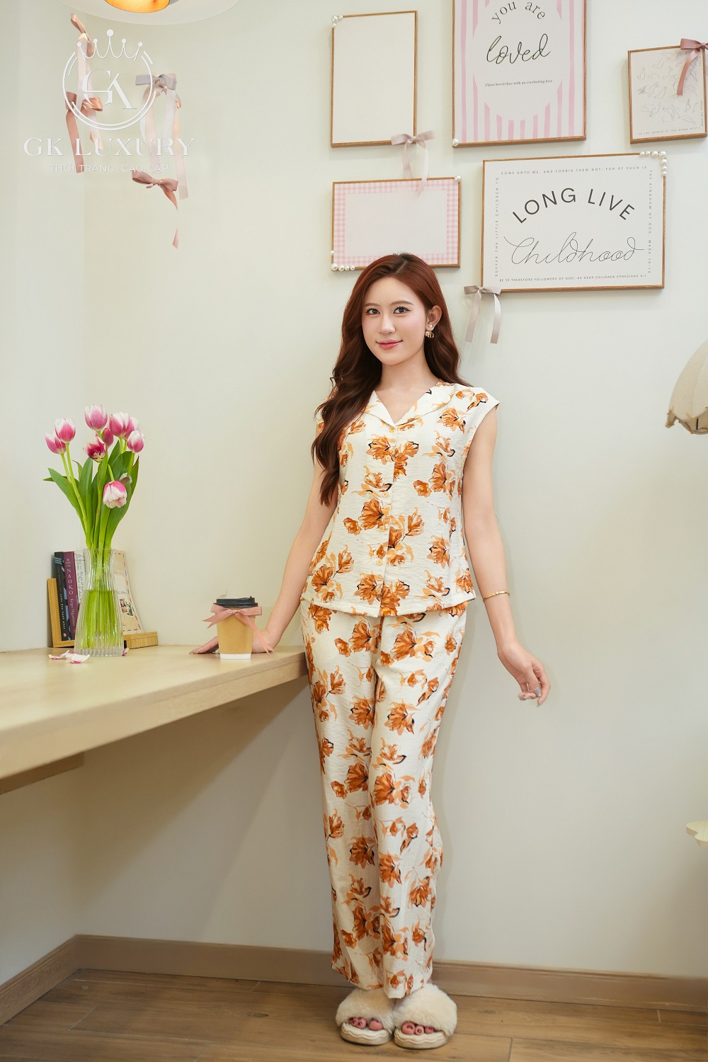 Bộ đũi sát nách quần dài HGKD26307D