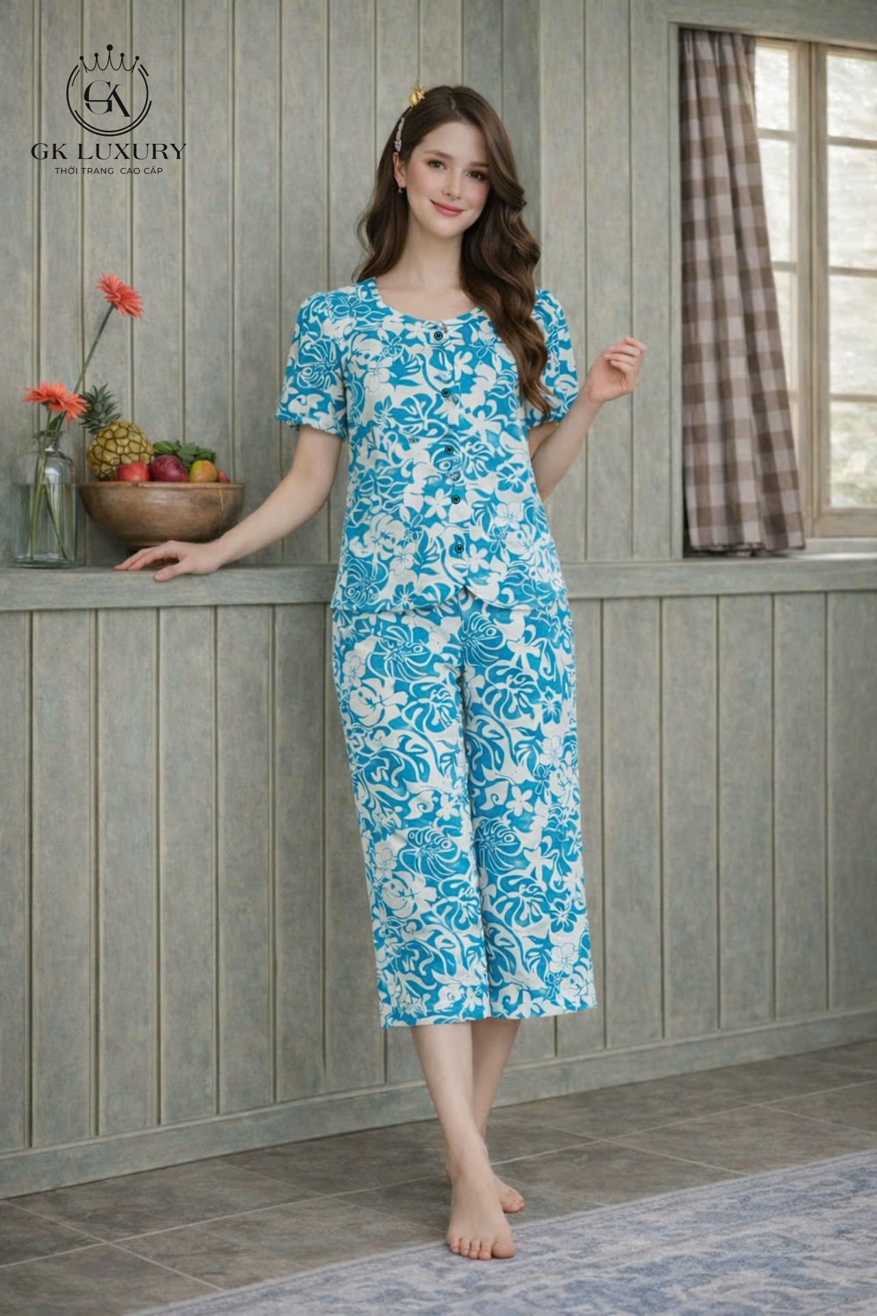 Bộ đũi tay cộc quần lỡ HGKD26318D