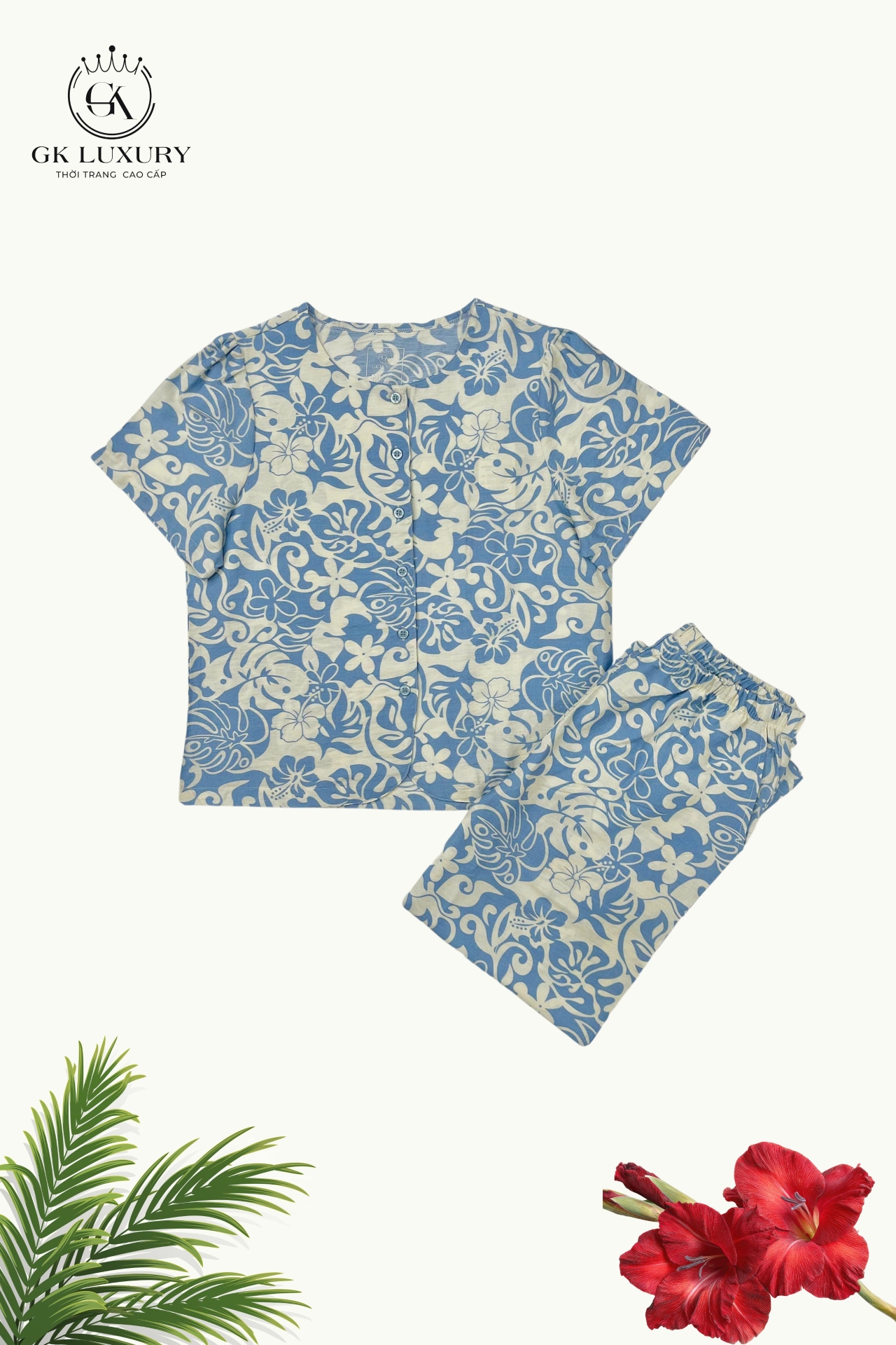 Bộ đũi tay cộc quần lỡ HGKD26318D