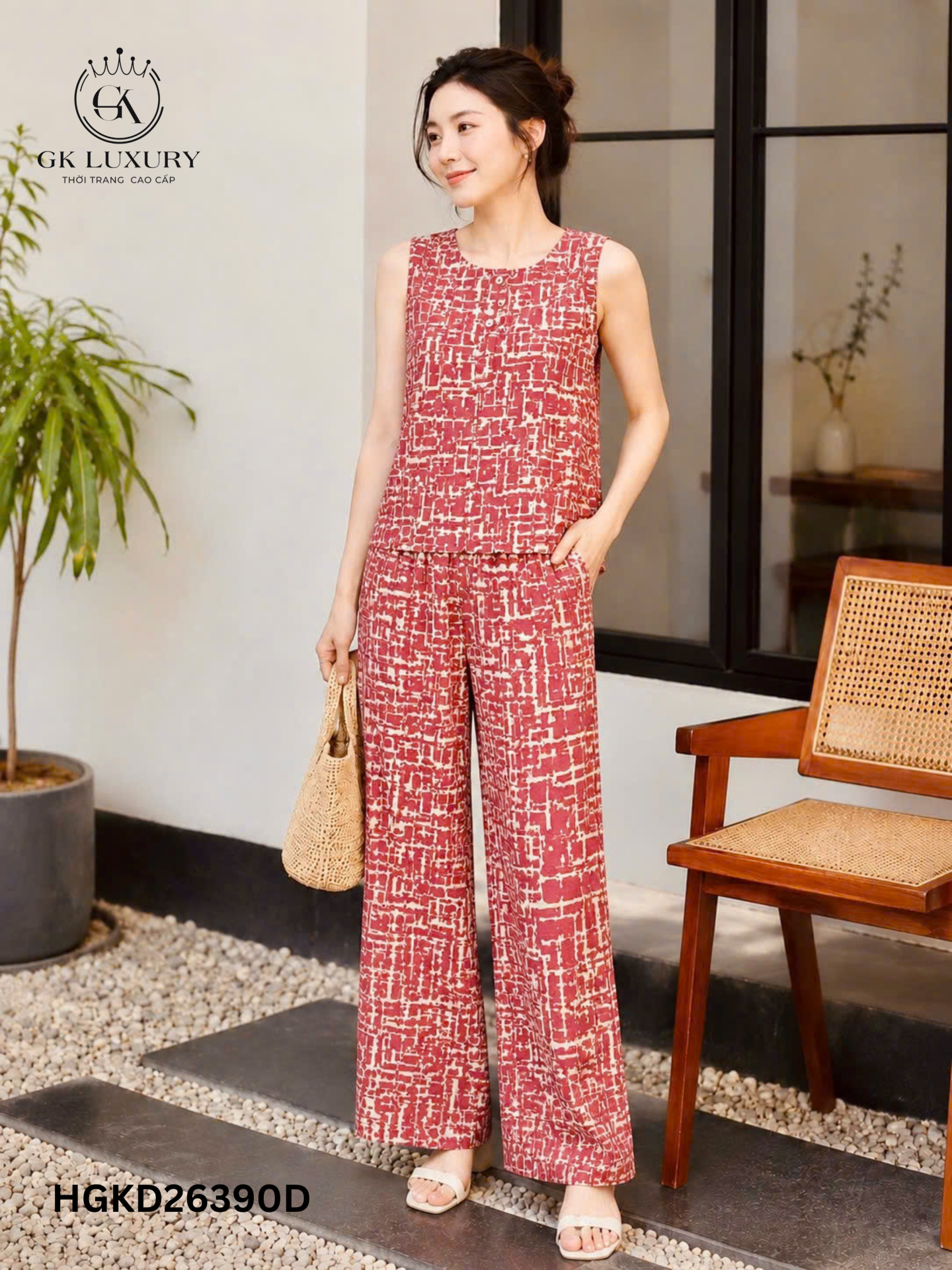 Bộ đũi sát nách quần dài HGKD26390D