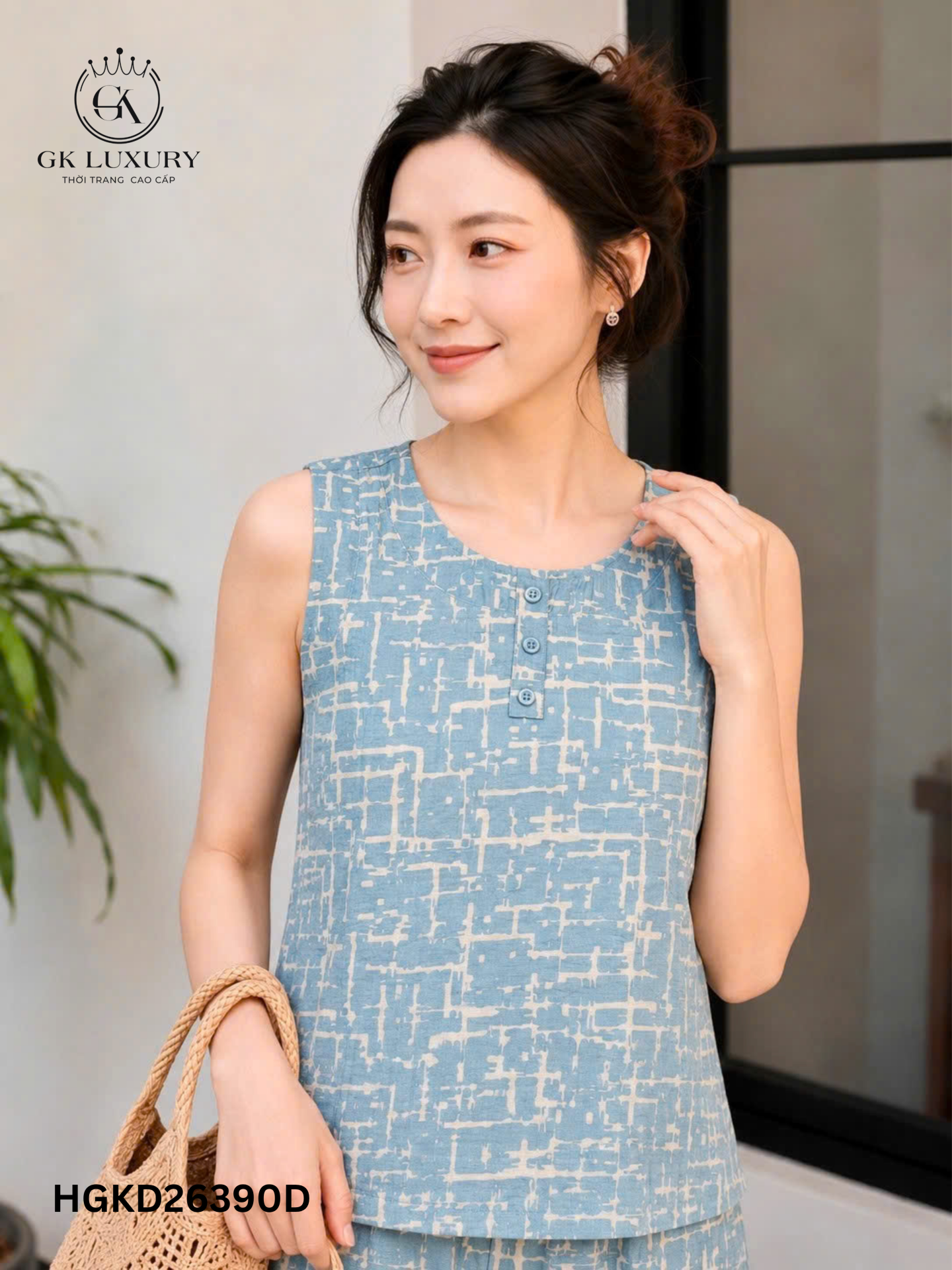 Bộ đũi sát nách quần dài HGKD26390D