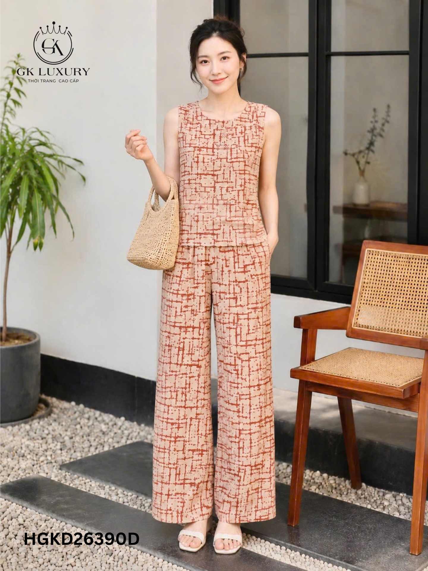 Bộ đũi sát nách quần dài HGKD26390D