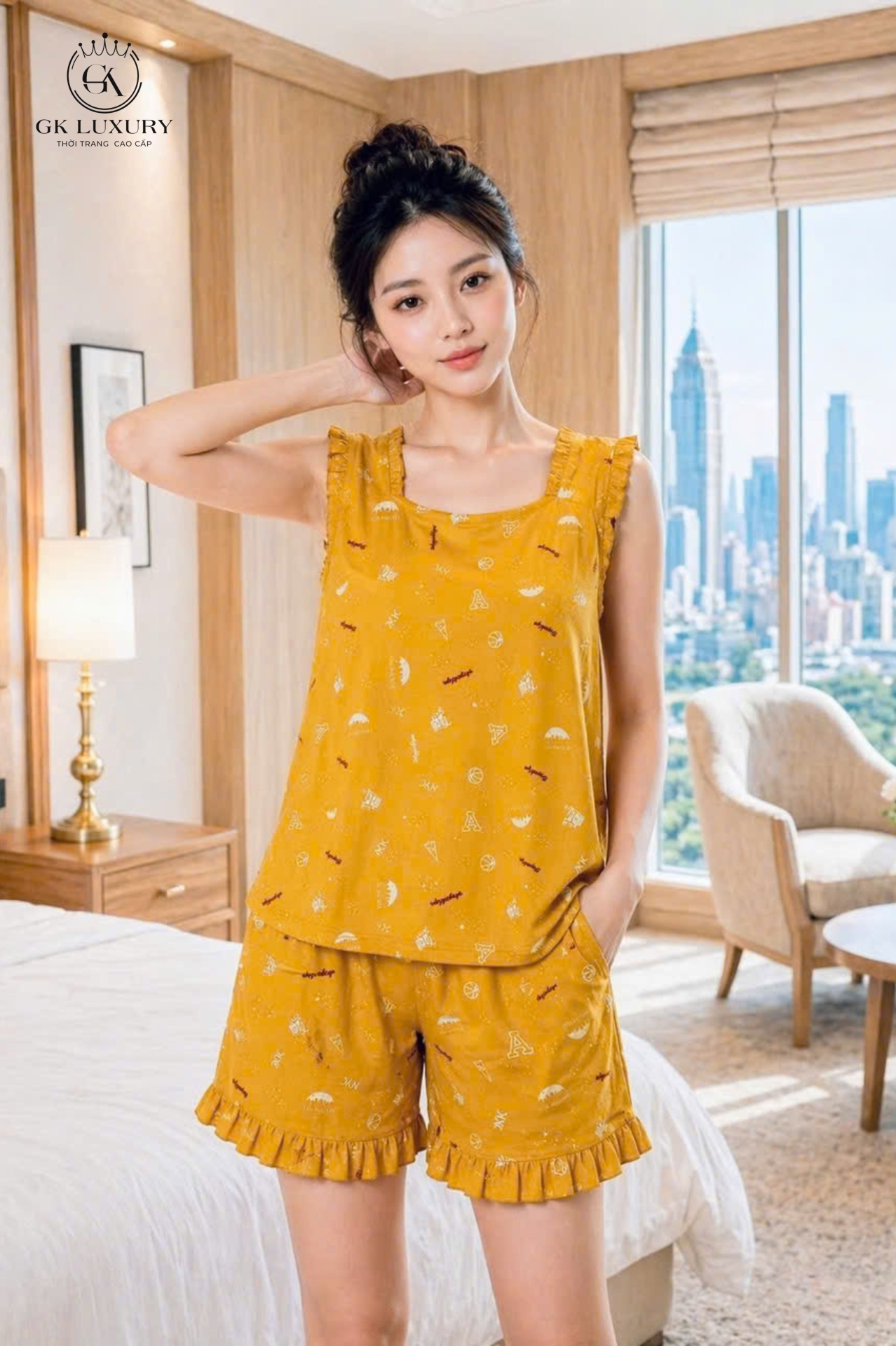 Bộ lanh sát nách quần đùi HGKV26284B
