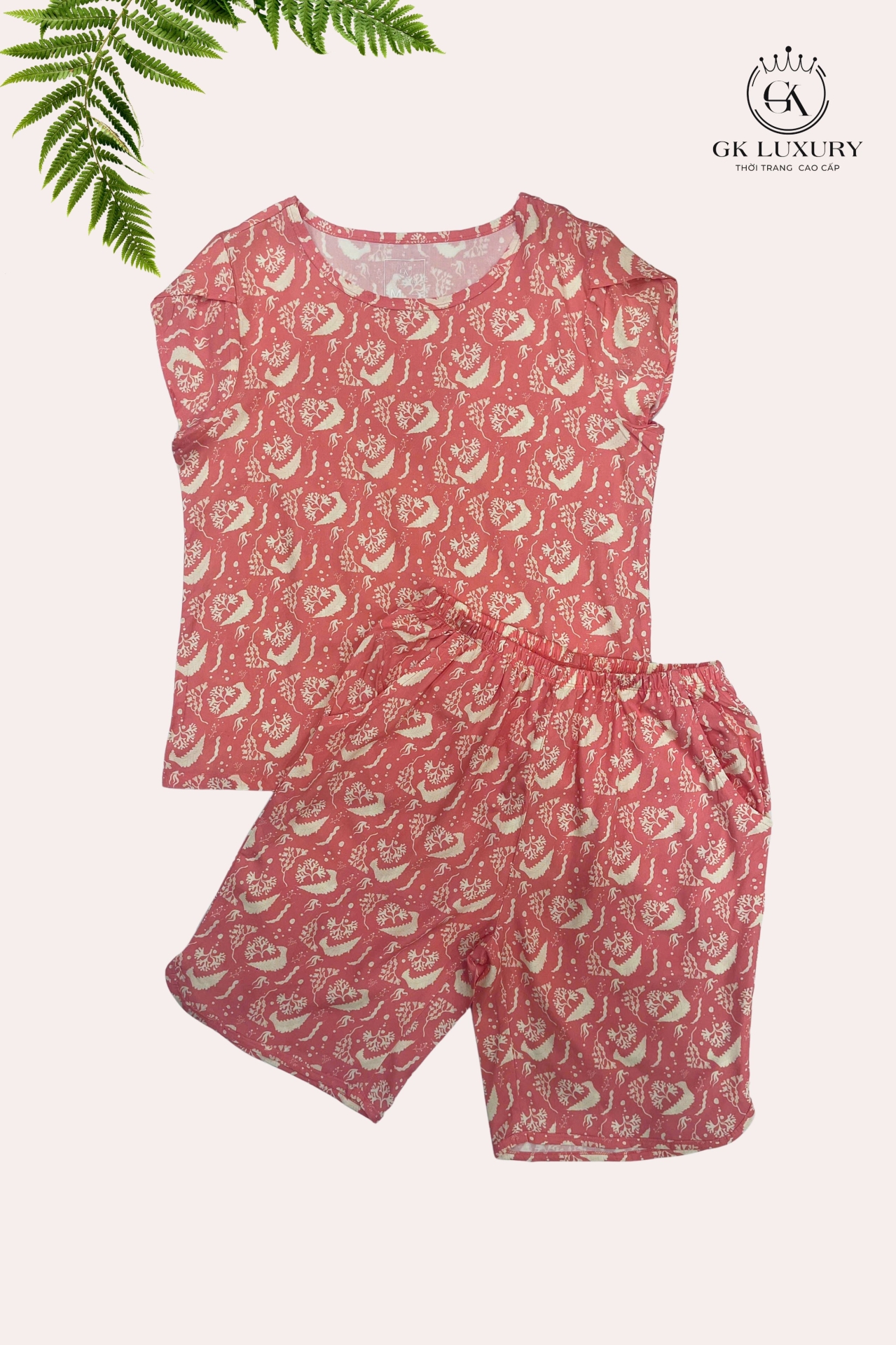 Bộ lanh tay cộc quần ngố HGKV26285N