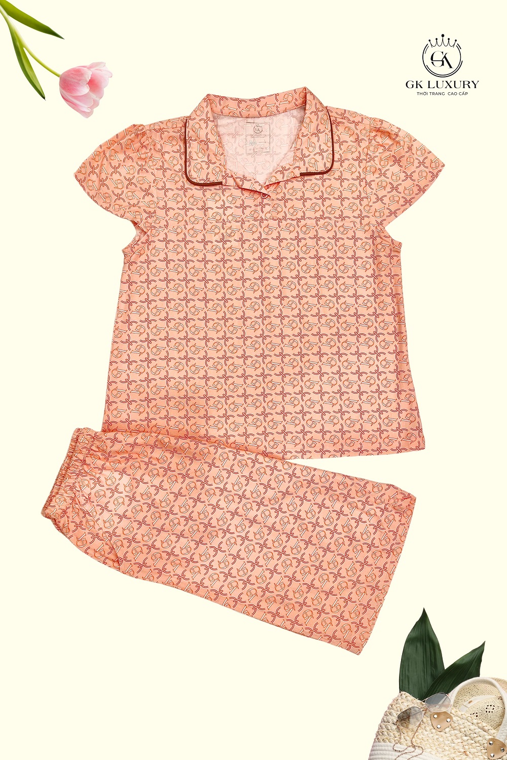 Bộ lanh cộc tay quần ngố HGKV26288N