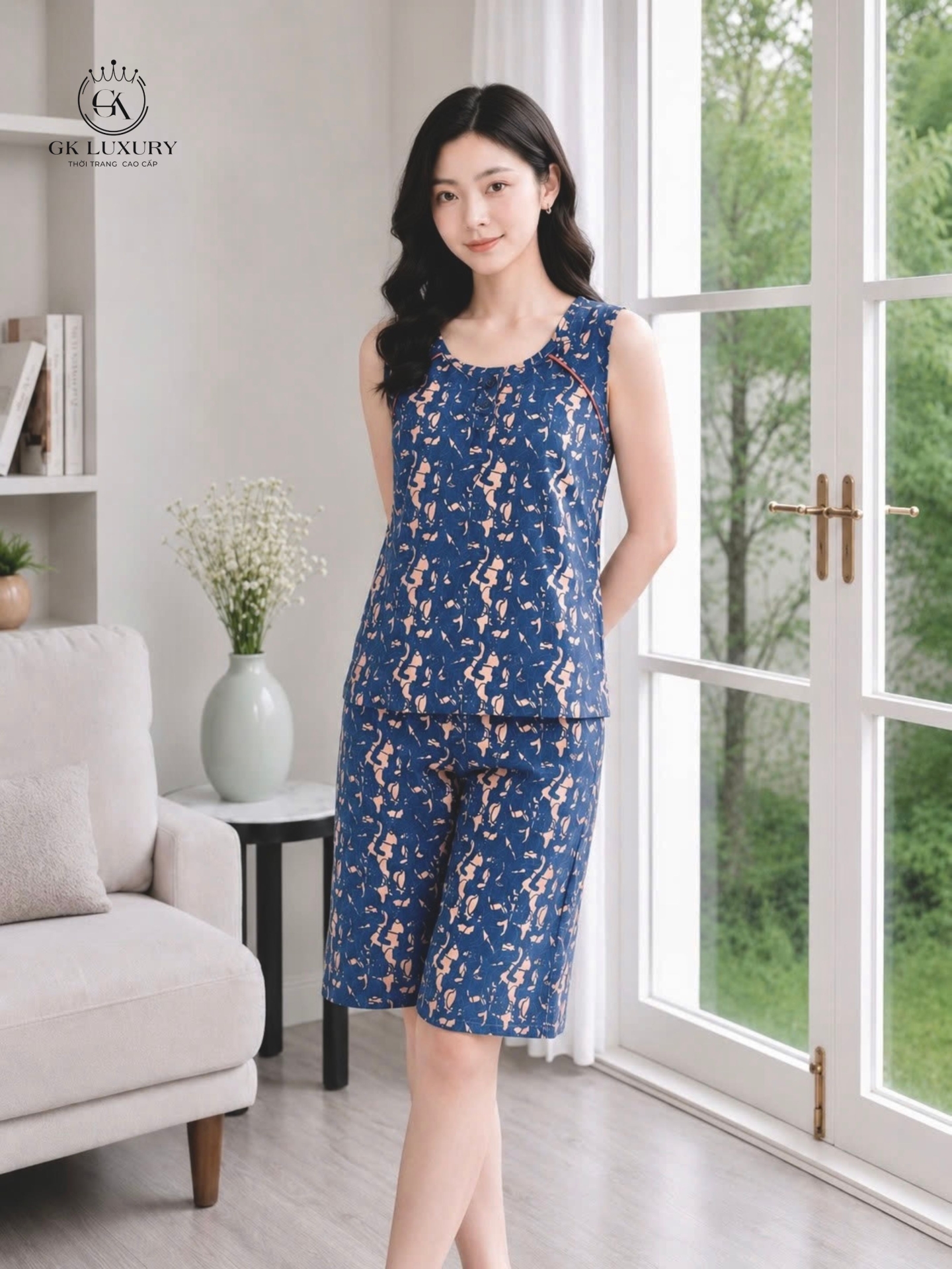 Bộ lanh sát nách quần đùi HGKV26347B