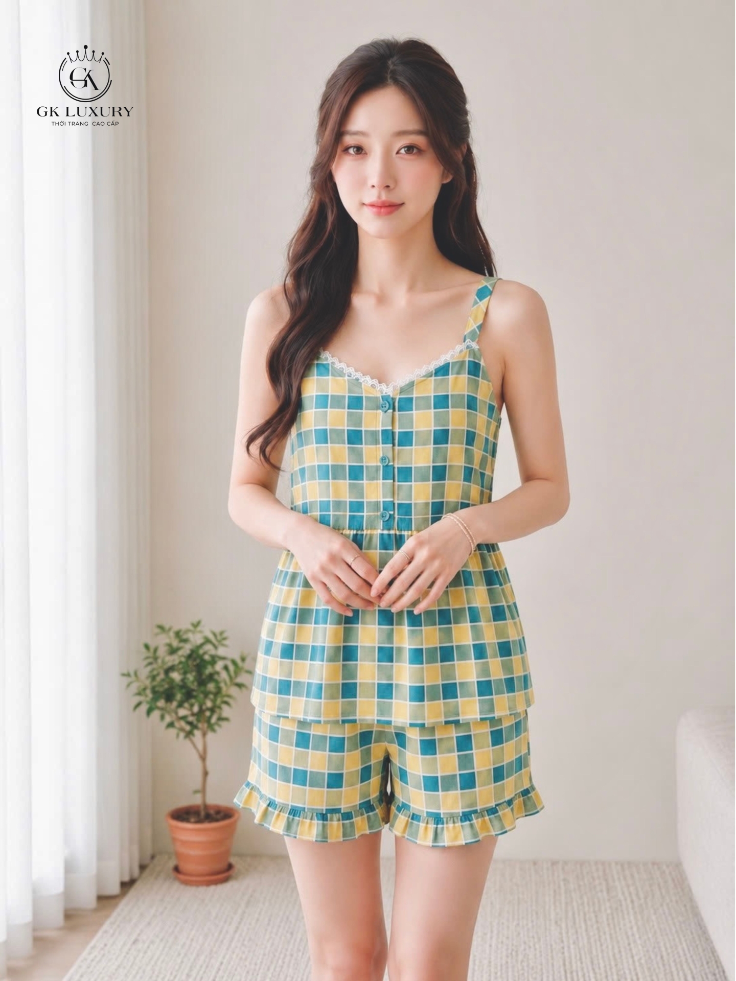 Bộ lanh 2 dây quần đùi HGKV26353B