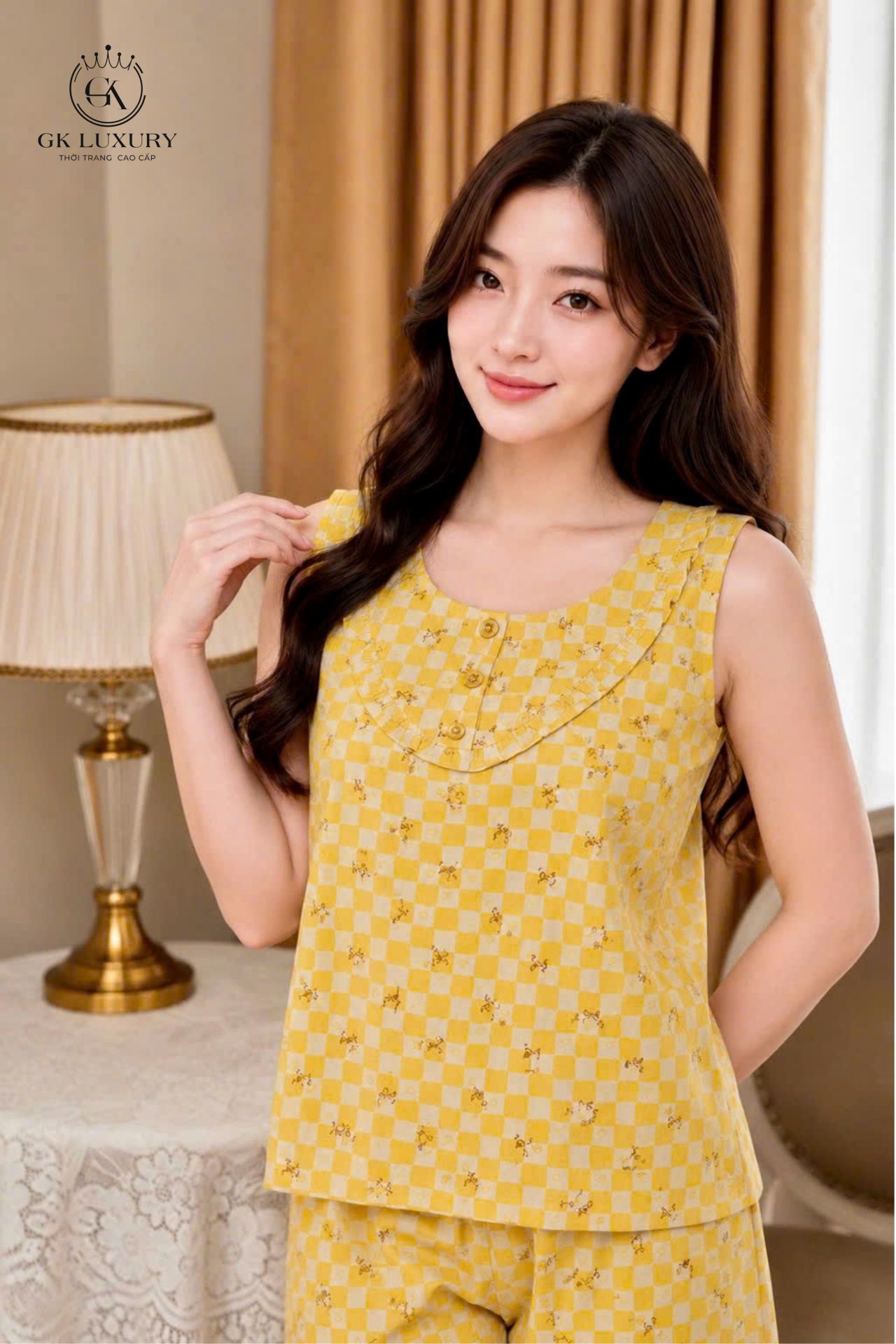 Bộ lanh sát nách quần ngố HGKV26380S