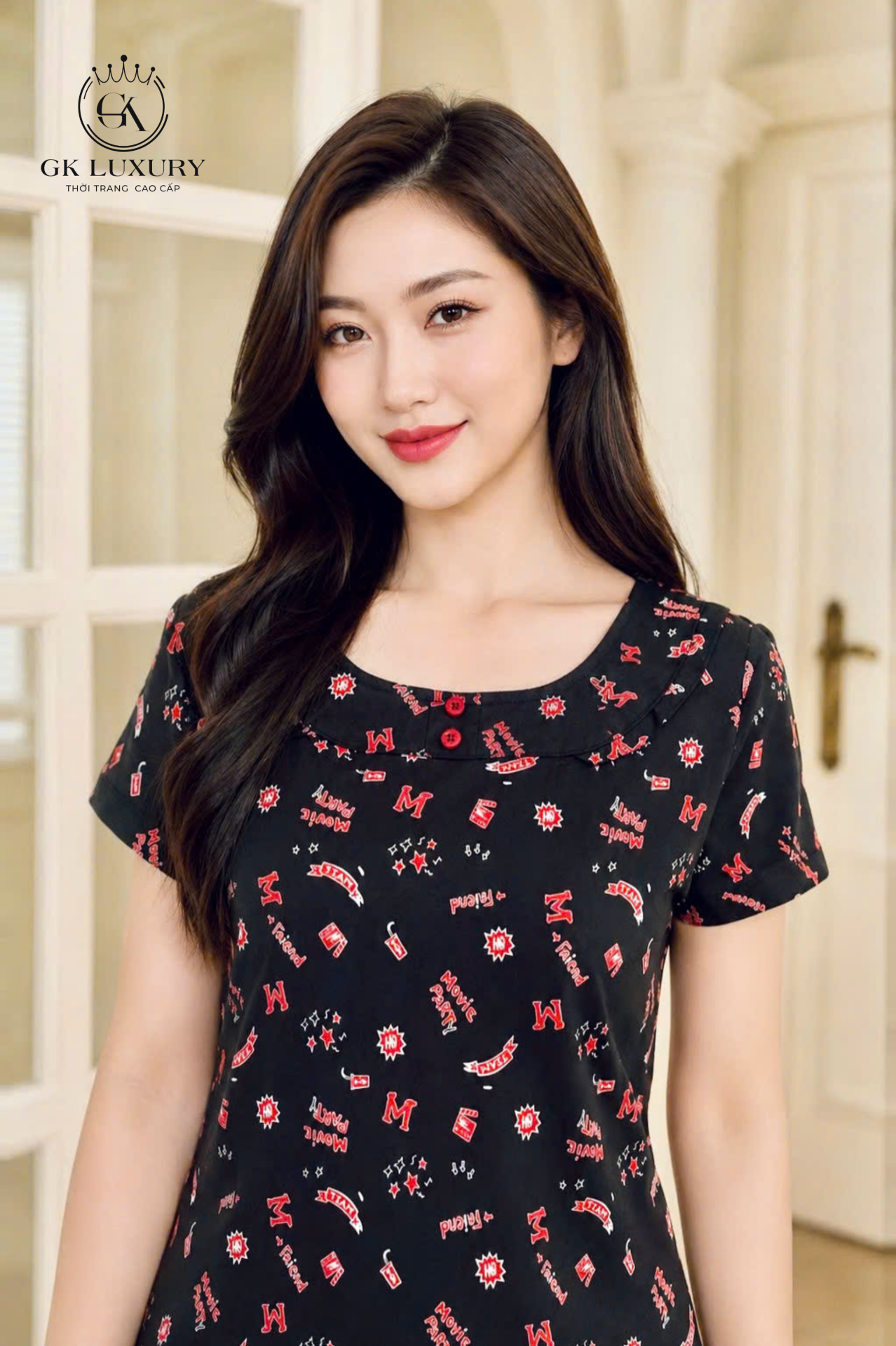 Bộ lanh cộc tay quần ngố HGKV26382N