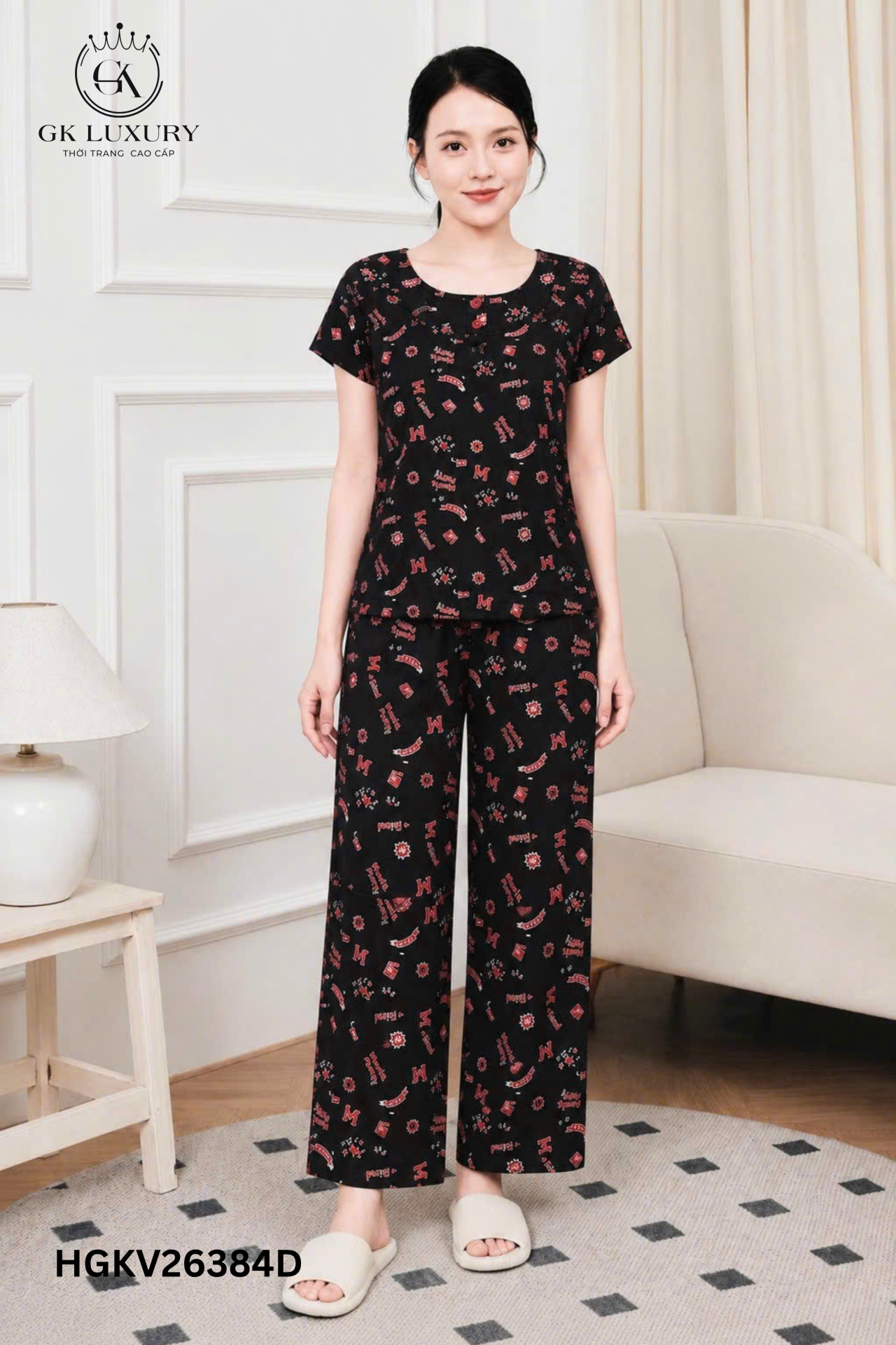 Bộ lanh cộc tay quần dài HGKV26384D