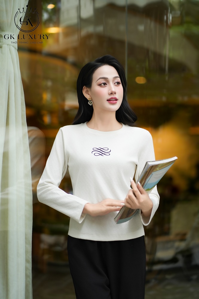 Bộ cotton tay dài quần dài DGKC25217D