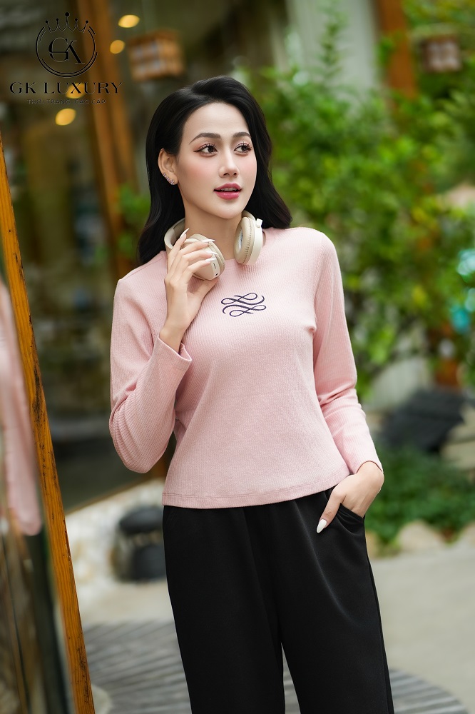 Bộ cotton tay dài quần dài DGKC25217D