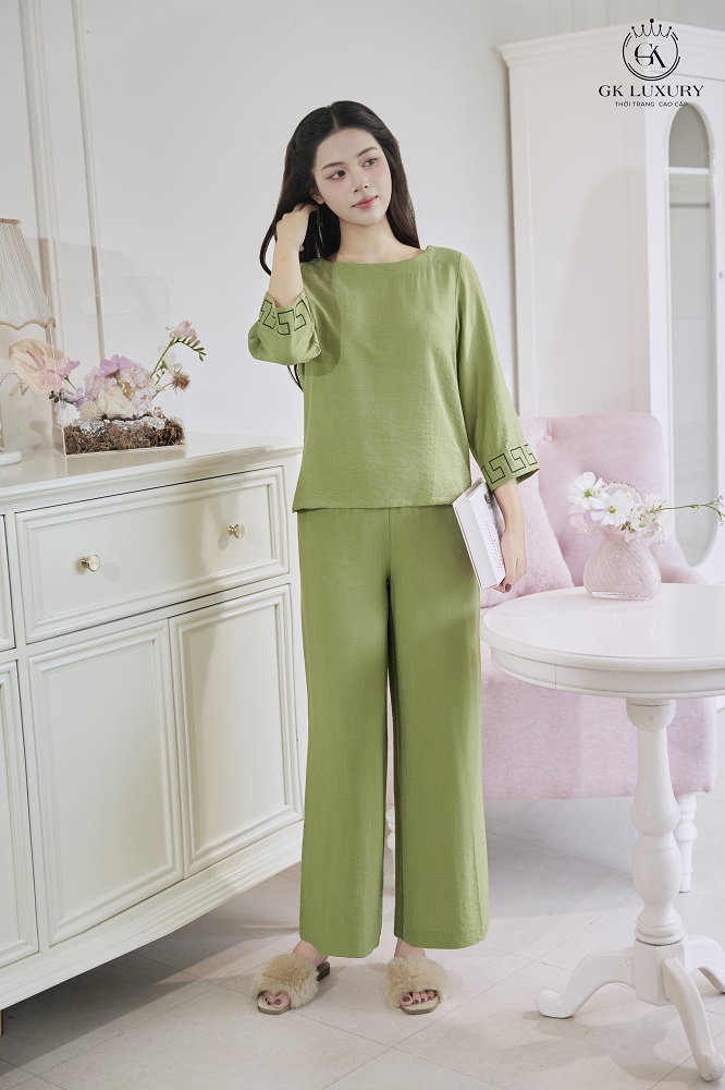 Bộ đũi tay dài quần dài DGKD25212D