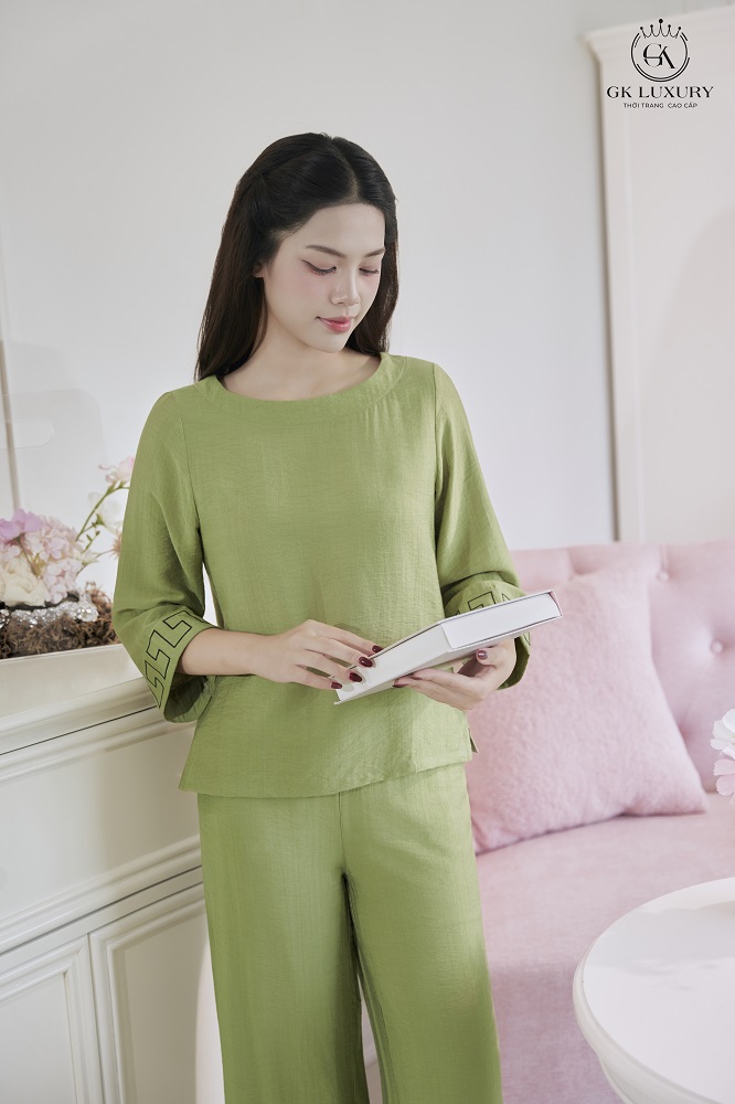 Bộ đũi tay dài quần dài DGKD25212D