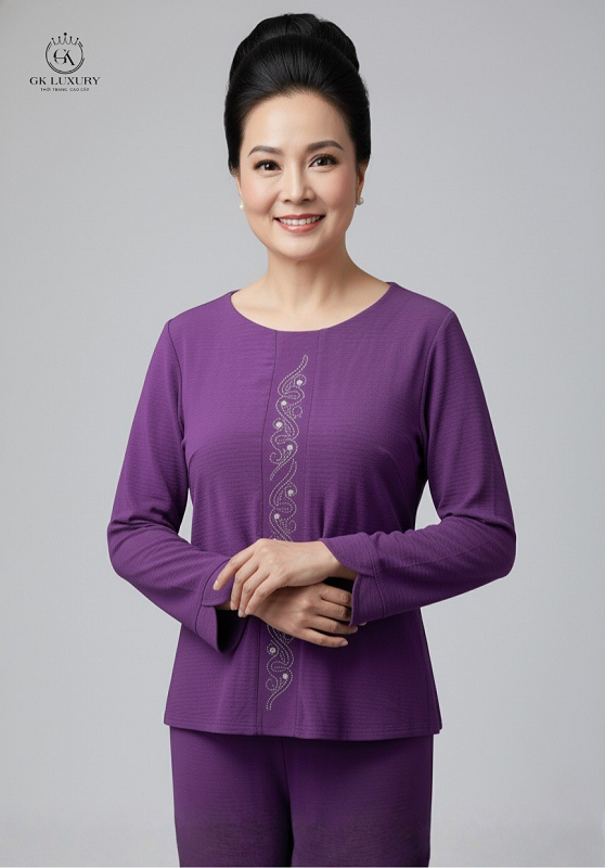 Bộ đũi tay dài quần dài DGKD25218D