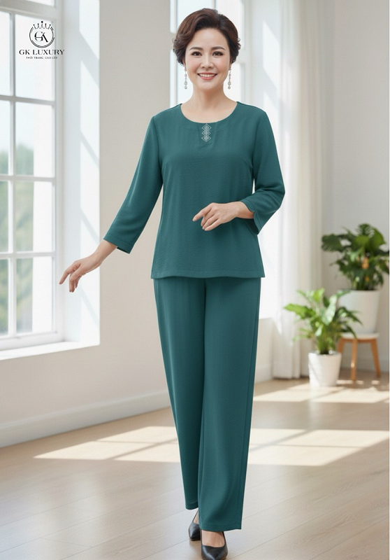 Bộ đũi tay dài quần dài DGKD25219D