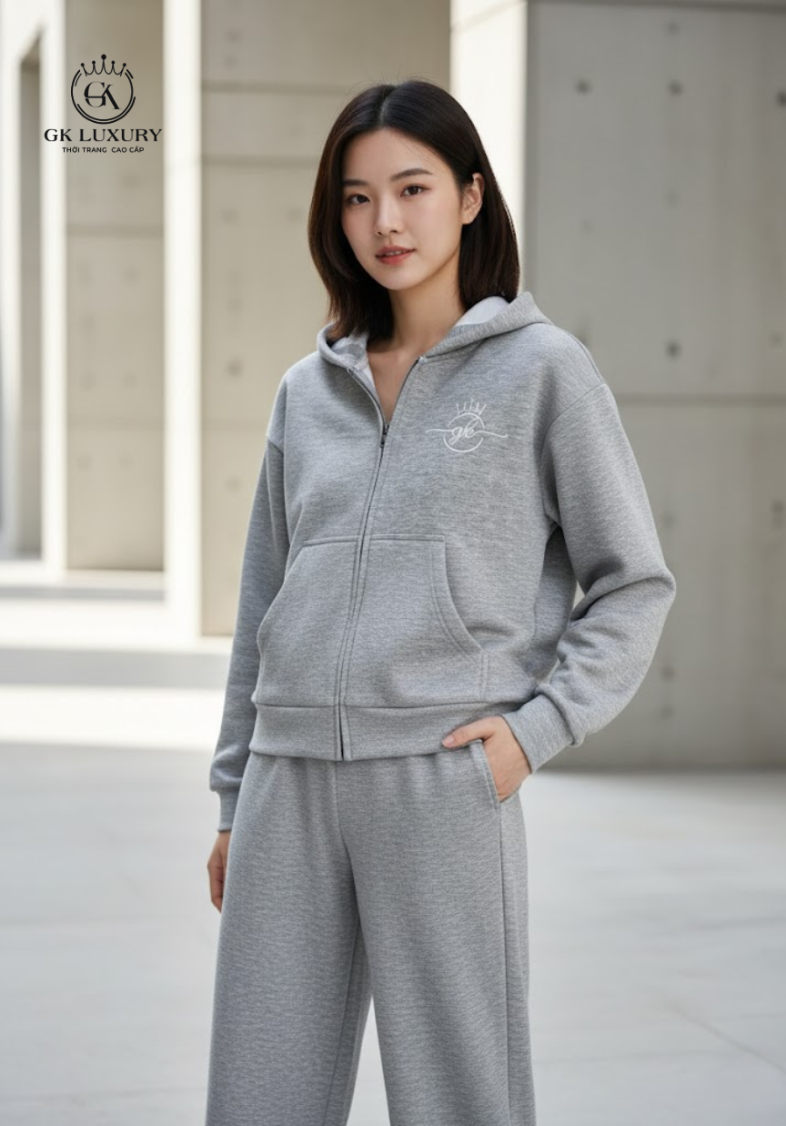 Bộ Nỉ kéo khóa DGKN25233D