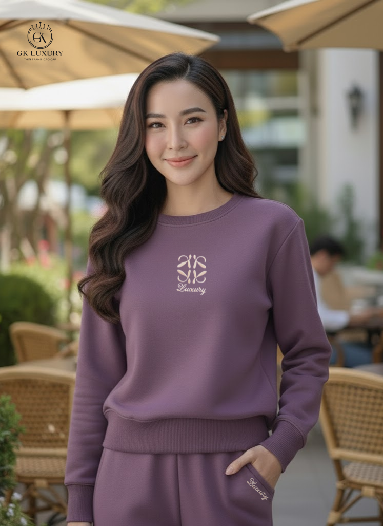 Bộ Nỉ Cổ tròn DGKN25234D