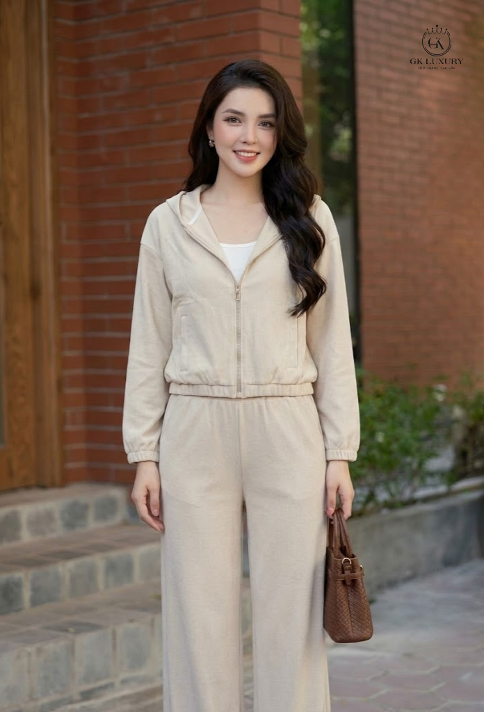 Bộ Cotton kéo khóa DGKN25259D