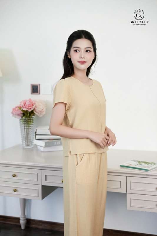 Bộ đũi cộc tay quần dài HGKD25197D