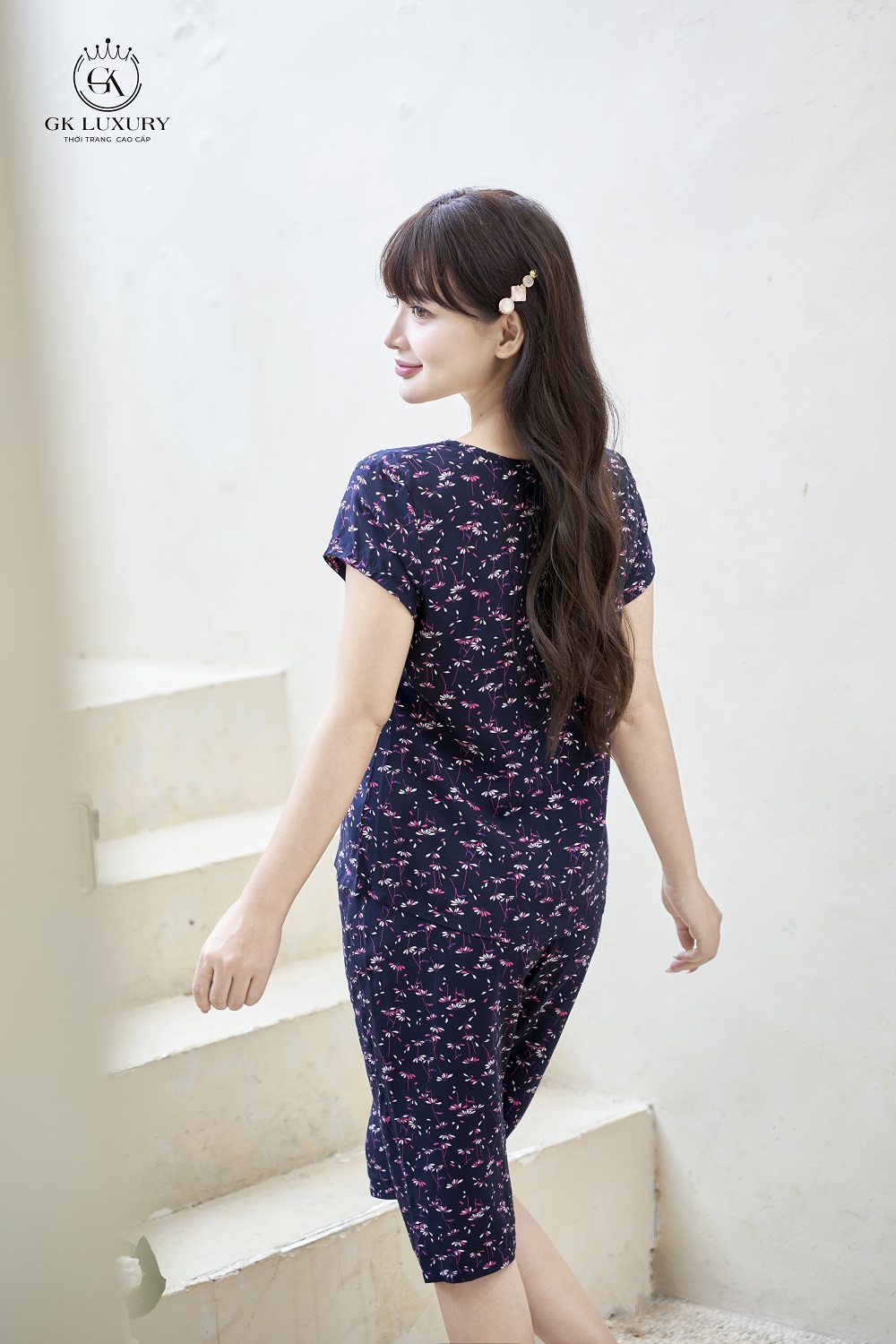 Bộ lanh cộc tay quần ngố HGKV25191N