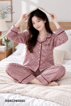 Bộ Cotton tay dài quần dài kẻ DGKC26444D