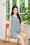 Bộ lanh sát nách quần đùi Kẻ HGKV27420B