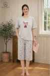 Bộ cotton tay cộc quần ngố HGKC26317N