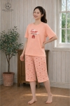 Bộ cotton tay cộc quần ngố HGKC26317N