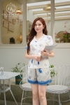 Bộ lụa cộc tay quần đùi HGKL26254S
