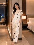Bộ lụa cộc tay quần dài Chấm bi HGKL26310D