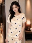 Bộ lụa cộc tay quần dài Chấm bi HGKL26310D