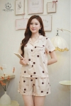 Bộ lụa cộc tay quần đùi HGKL26327S
