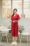 Bộ lụa cộc tay quần ngố HGKL26332N
