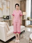 Bộ lụa cộc tay quần ngố HGKL26337N