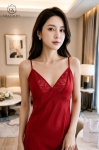 Váy lụa 2 dây HGKL26345V