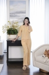 Bộ cotton tay dài quần dài DGKC25205D