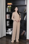 Bộ cotton tay dài quần dài DGKC25208D