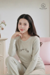 Bộ cotton tay dài quần dài DGKC25221D