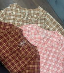 Bộ cotton tay dài quần dài Kẻ DGKC25229D