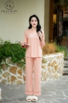 Bộ cotton tay dài quần dài DGKC25232D