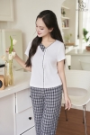 Bộ cotton cộc tay quần dài HGKC25170D