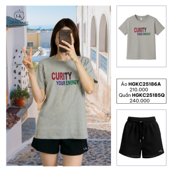 Đồ bộ quần short, áo T-shirt| Quần	HGKC25185Q & Áo T-shirt HGKC25174A / HGKC25186A