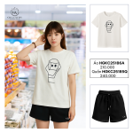 Đồ bộ quần short, áo T-shirt| Quần	HGKC25185Q & Áo T-shirt HGKC25174A / HGKC25186A
