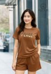 Bộ cotton cộc tay quần đùi HGKC25183S
