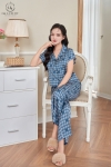 Bộ lụa cộc tay quần dài HGKL25143D