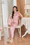 Bộ lụa cộc tay quần dài HGKL25143D