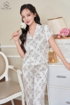Bộ lụa cộc tay quần dài HGKL25144D